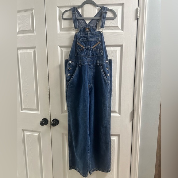 Route 66 Denim Overalls Size Medium - Picture 1 of 9